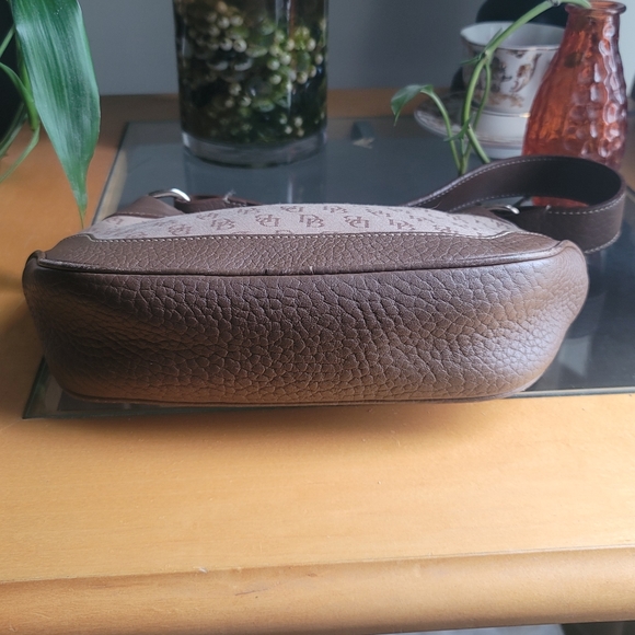 Dooney & Bourke Brown Leather & Signature Hobo - Picture 4 of 16